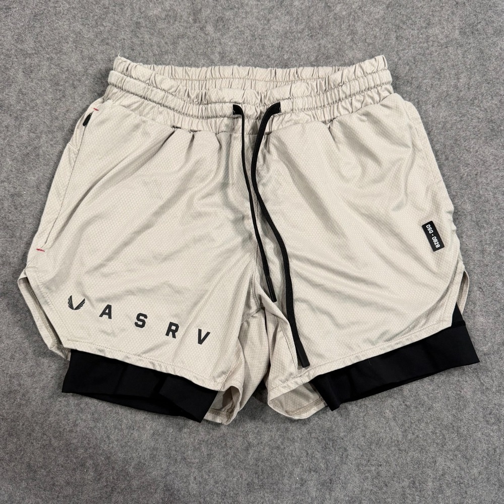 ASRV Stone‎ Black Tetra-Lite Liner Activewear Athletic Shorts Men's Size XS